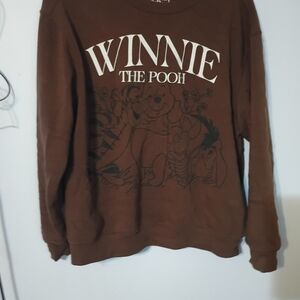 Disney Brown Winnie the Pooh Graphic Sweatshirt